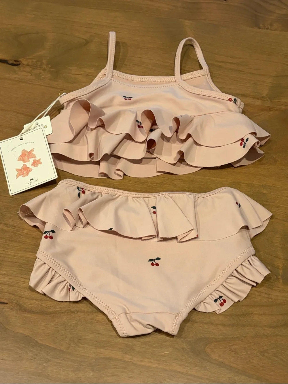 NWT $60 Konges Sløjd Manuca Bikini - Cherry Size 2 Years